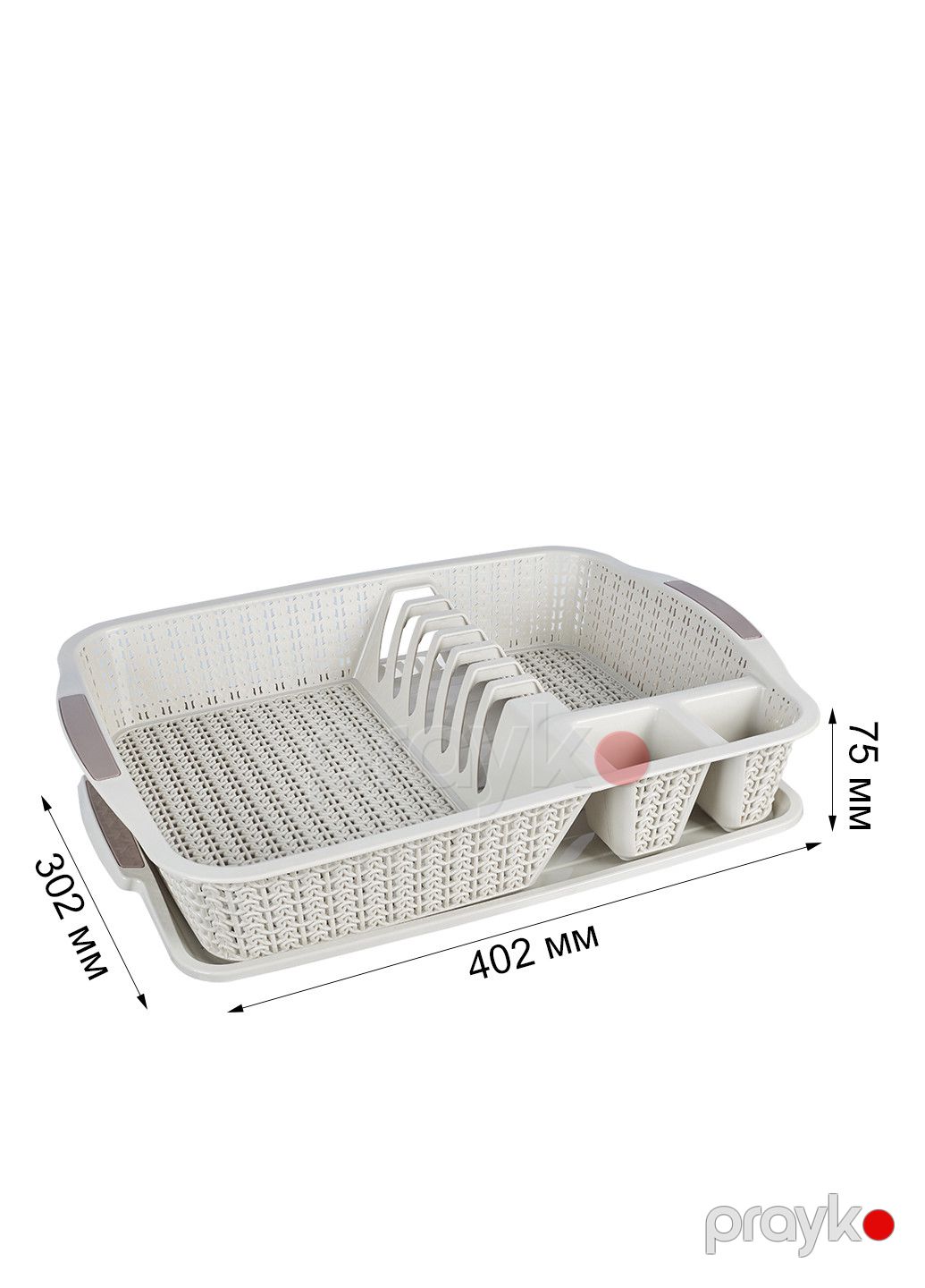 Qab-qacaq üçün quruducu Stars plast 94039, plastik, bej, 40.2x30.2x7.5 sm — Mallar, Bakı (3)
