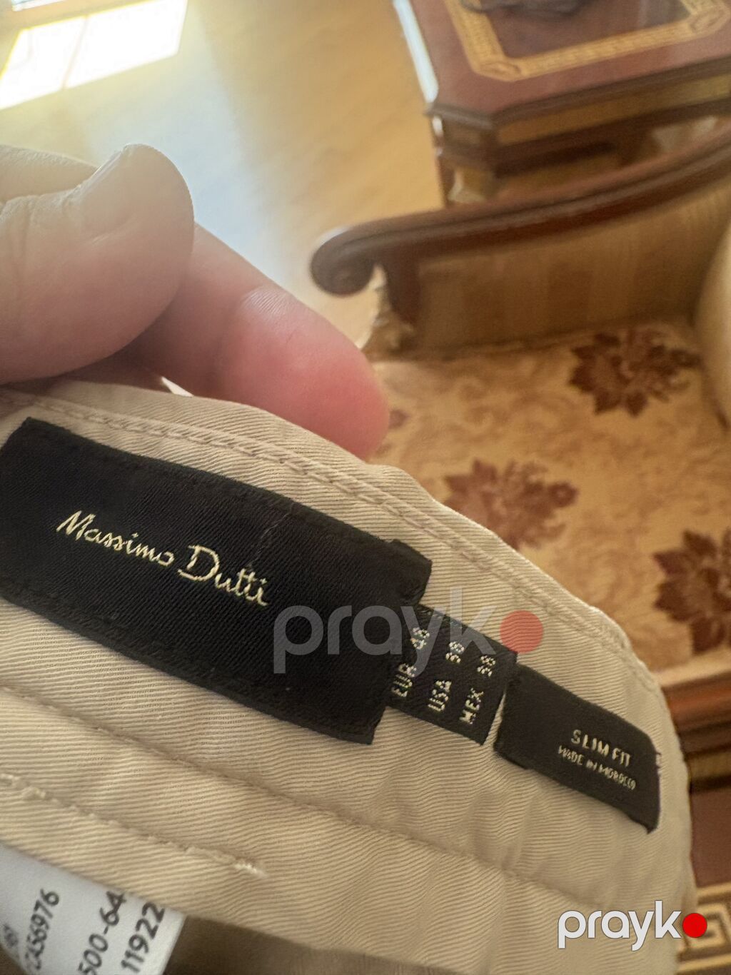 Klassik Şalvar, Massimo Dutti, XL, rəng - Bej — Şalvar, Bakı (3)
