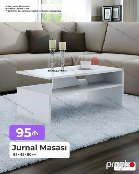 Düz masa, Açılmayan, Təkərsiz, Laminat, Zəmanətsiz — Bakı