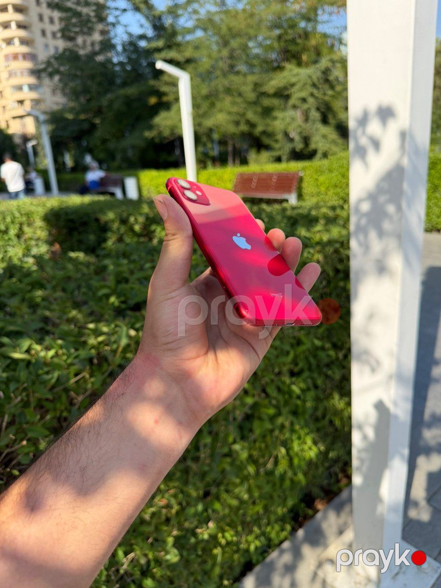 Apple iPhone 11 Red 64GB/4GB — Smartfonlar, Bakı (6)