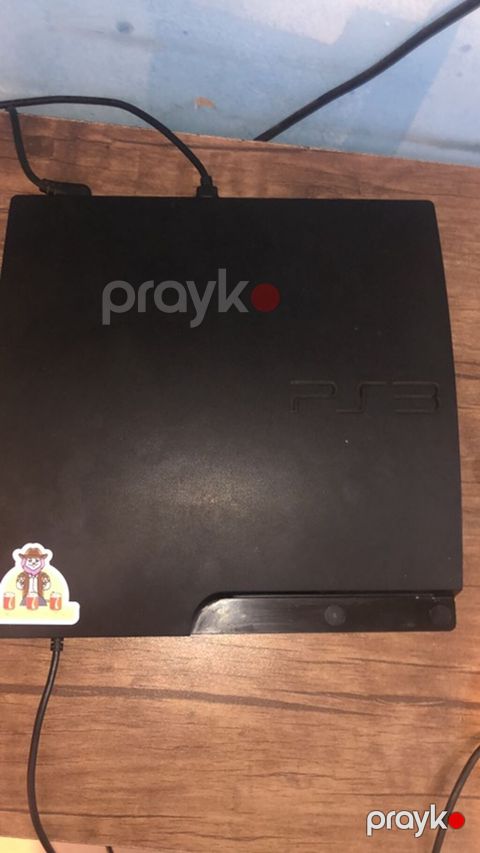 PlayStation 3 (PS3) Slim oyun konsolu - Rəng: Qara, mat korpus, üst — Digah