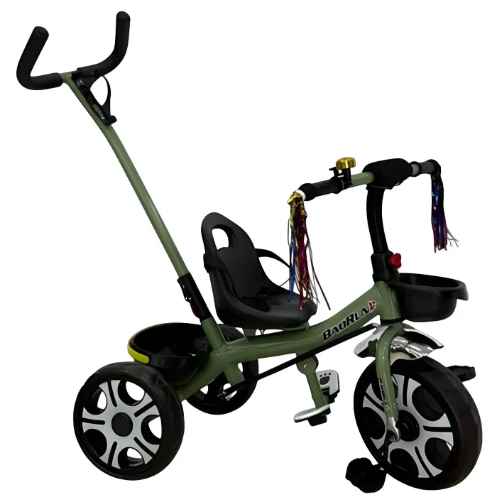 Uşaq üçtəkərli velosipedi BR-02T-5-KZ197 yaşıl 5 yaşa qədər — Bakı