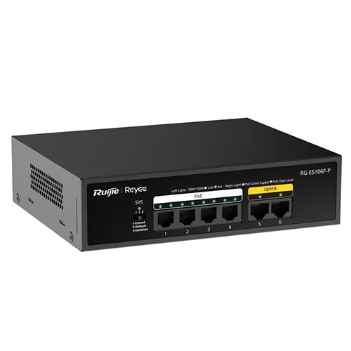 Reyee RG-ES106F-P Unmanaged Switch — Bakı