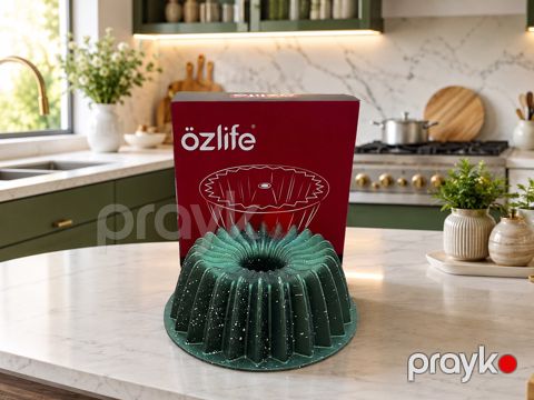 Keks üçün qəlib Özlife, 2500 ml, tökmə alüminium, tünd yaşıl — Bakı