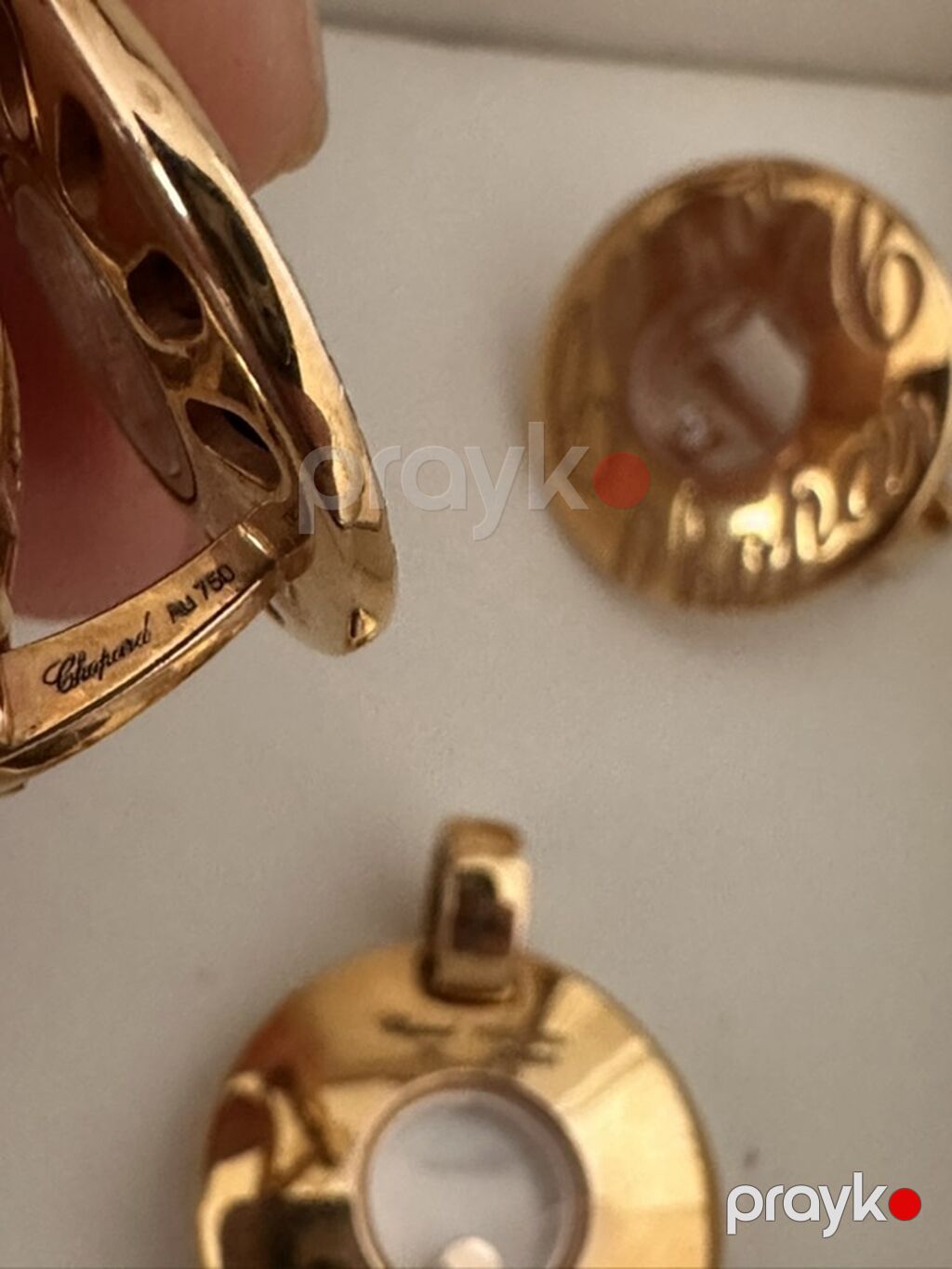 Dəstə daxildir: Sırğa, Chopard, Sarı qızıl, 750 Əyar — Təklifler, Xırdalan (2)