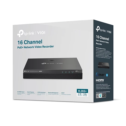 Vigi NVR2016H-16P 16 Channel PoE+ Network Video Recorder — Surveillance kameralar, Bakı (3)