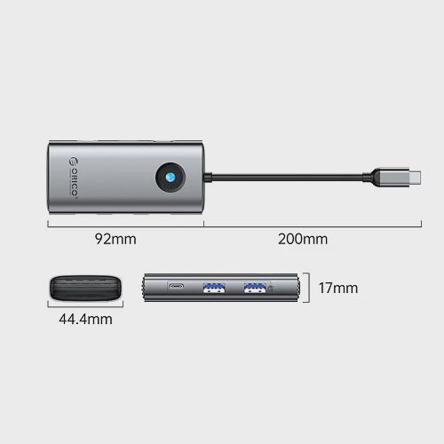 Orico PW11-6PCR-GY-EP 6-in-1 Usb-c Hub — Kabelləri, adapterlər və keçidçilər, Bakı (2)