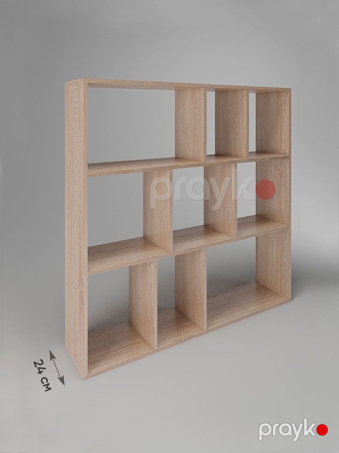 Stellaj 3563_StellajBooKubSomona, 110x110x24 sm, Ldsp, bej — Mallar, Bakı (3)