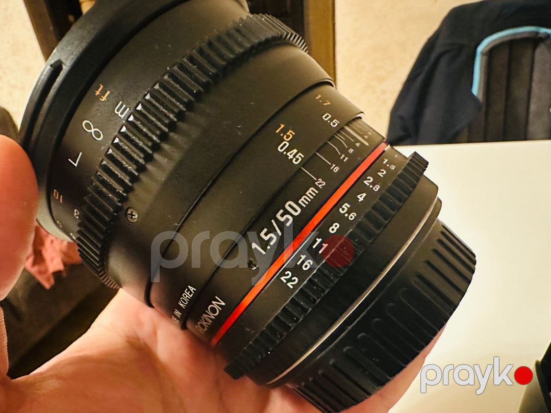 Linza Rokinon 50 mm 1.5 Cine lens — Foto və video texnikası, Bakı (2)
