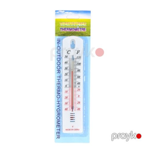 Termohiqrometr universal, analoq, ağ plastik korpus, daxili/xarici istifadə - prm_tt64 — Bakı