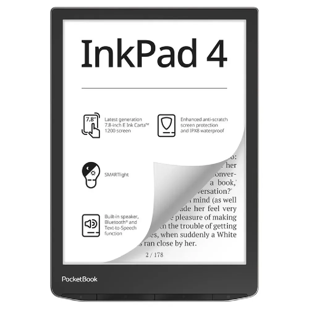 Elektron kitab e-reader PocketBook PB743G Stardust Silver — Bakı