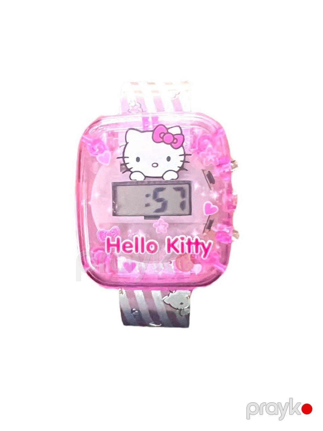 Uşaq saatı və muncuq dəsti Hello Kitty qızlar üçün, çəhrayı — Mallar, Bakı (2)