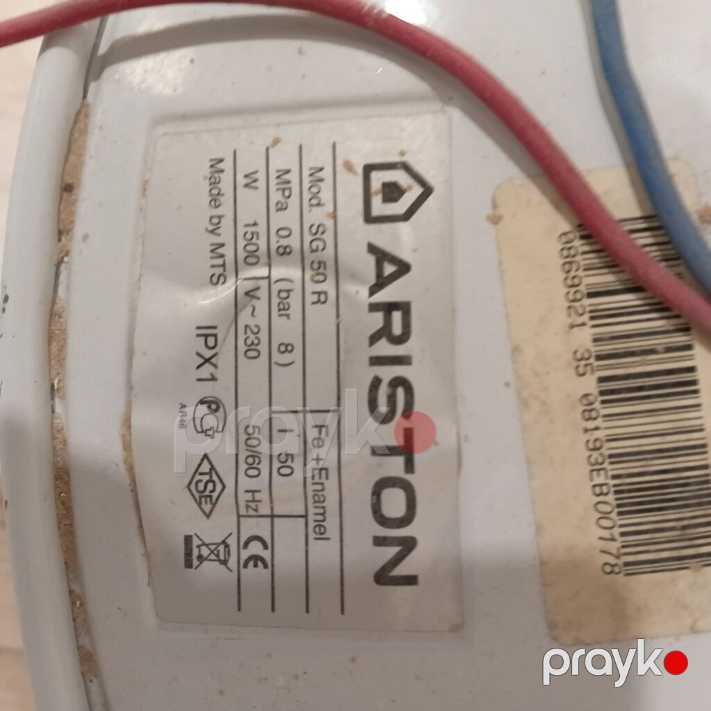 Ariston su qızdırıcısı – model SG 50 R - Tutum: 50 litr - Güc: 1500 W — Su qızdırıcılar, Bakı (2)