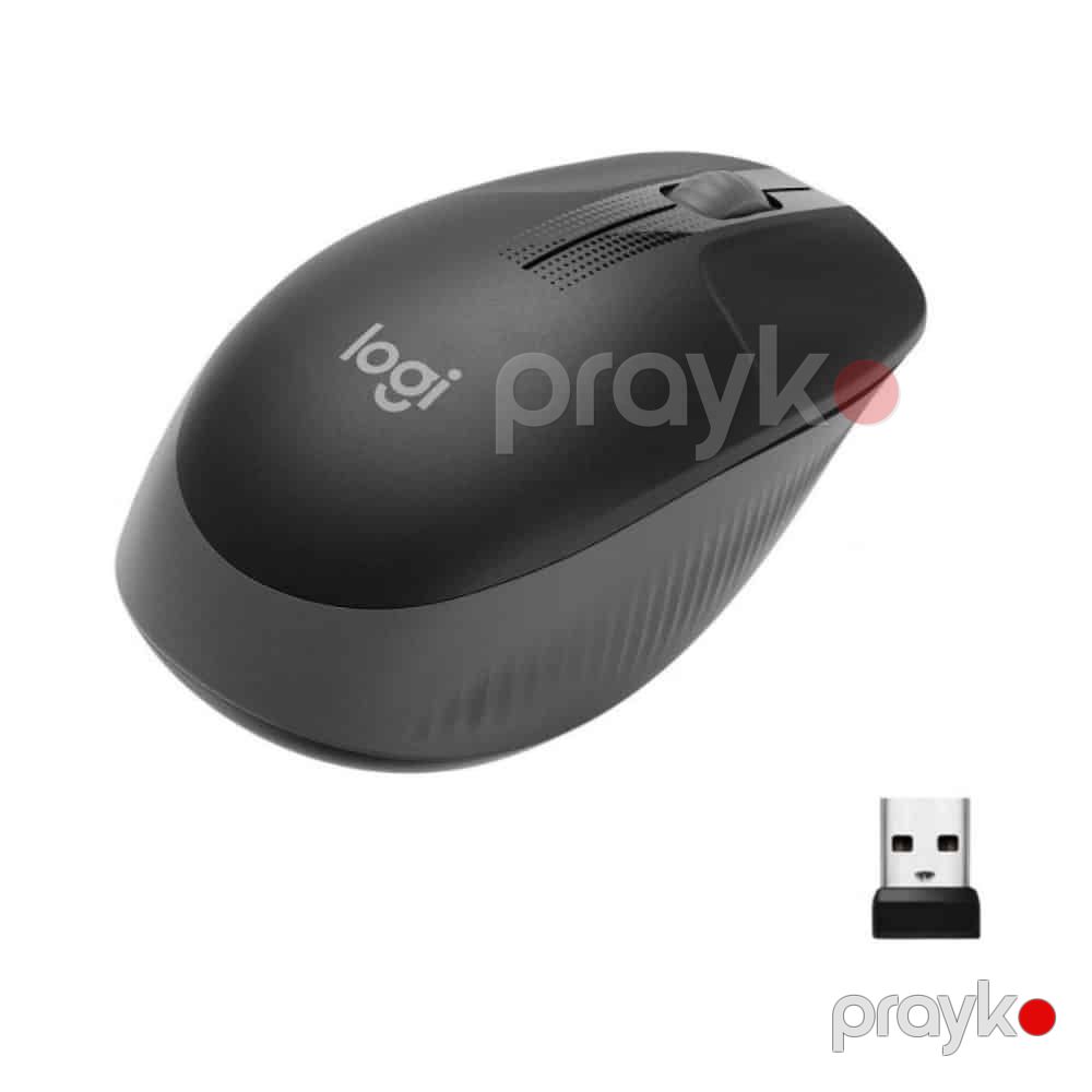 Logitech M190 Full-size wireless mouse – Charcoal (910-005905) — Periferik cihazlar, Bakı (3)