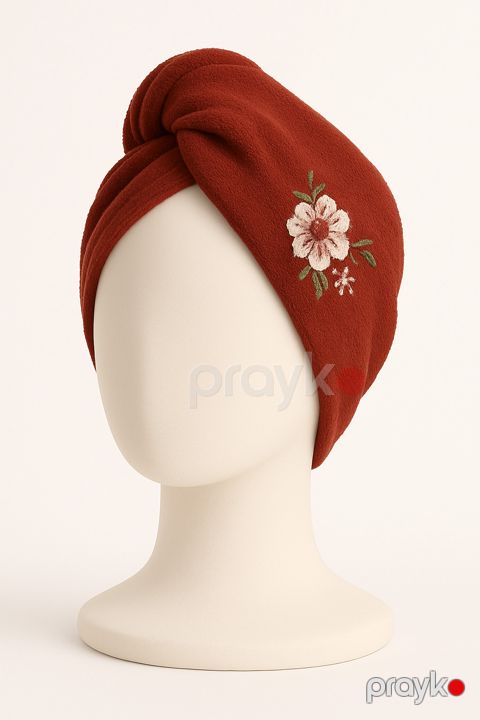 Saçlar üçün dəsmal, mikrofiber, qırmızı, 25x63 sm — Bakı