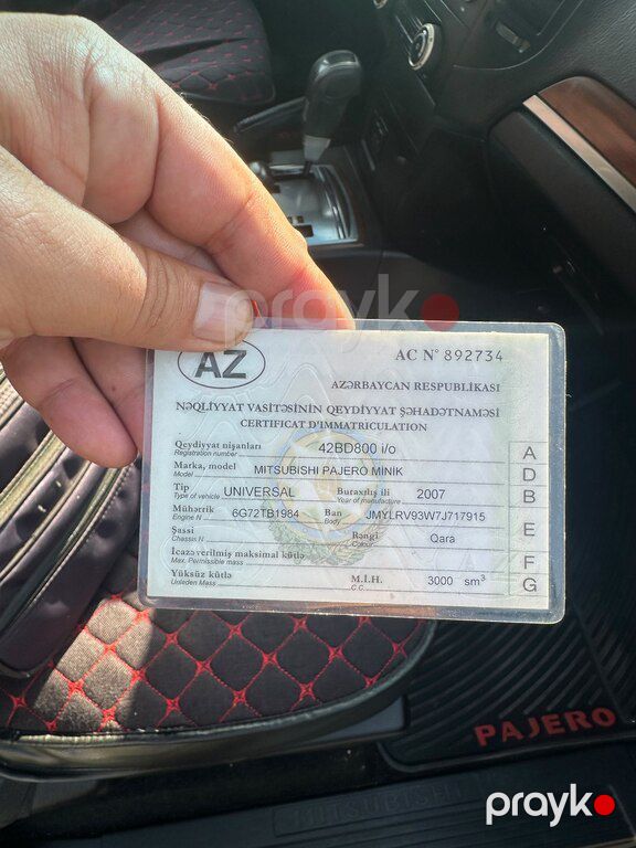 Mitsubishi Pajero, 3.0 L, 2007 il, 250 000 km — Avtomobillər, Lənkəran (7)
