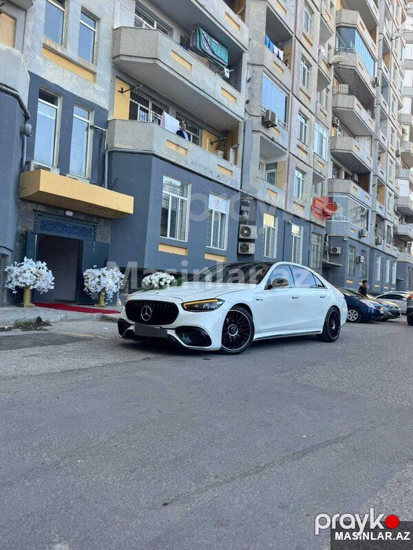 Mercedes mercedes bey gəlin toy maşıni sifarişi, 2021 il — Minik avtomobili icarəsi, Bakı (2)