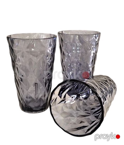 Stəkan dəsti, şüşə, boz, 330 ml, 6 əd — Bakı