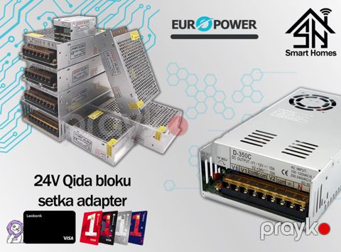 "Europower 24V adapter qida bloku — Bakı