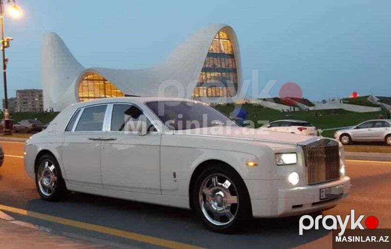 Rolls Royce phantom white, 2012 il — Minik avtomobili icarəsi, Bakı (3)