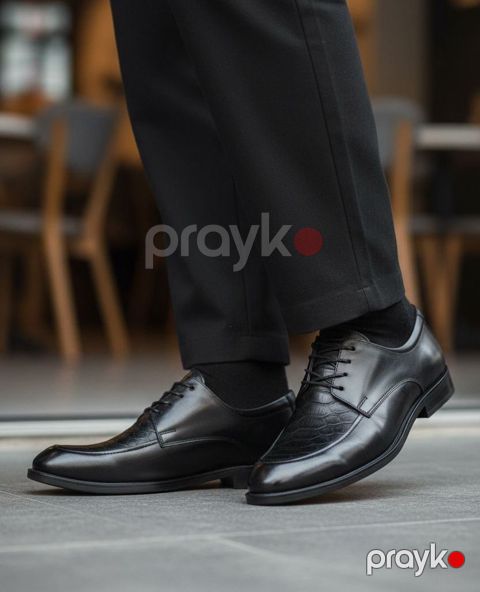 Kişilər üçün derbi ML_2557, qara, təbii dəri, ölçü 44 — Bakı