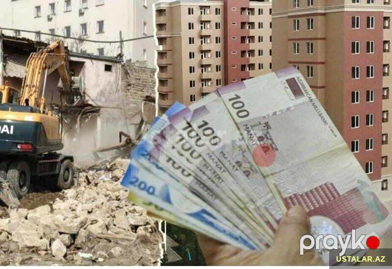 Söküntü işlərin görülməsi — Hazır konstruksiyalar, Bakı (3)