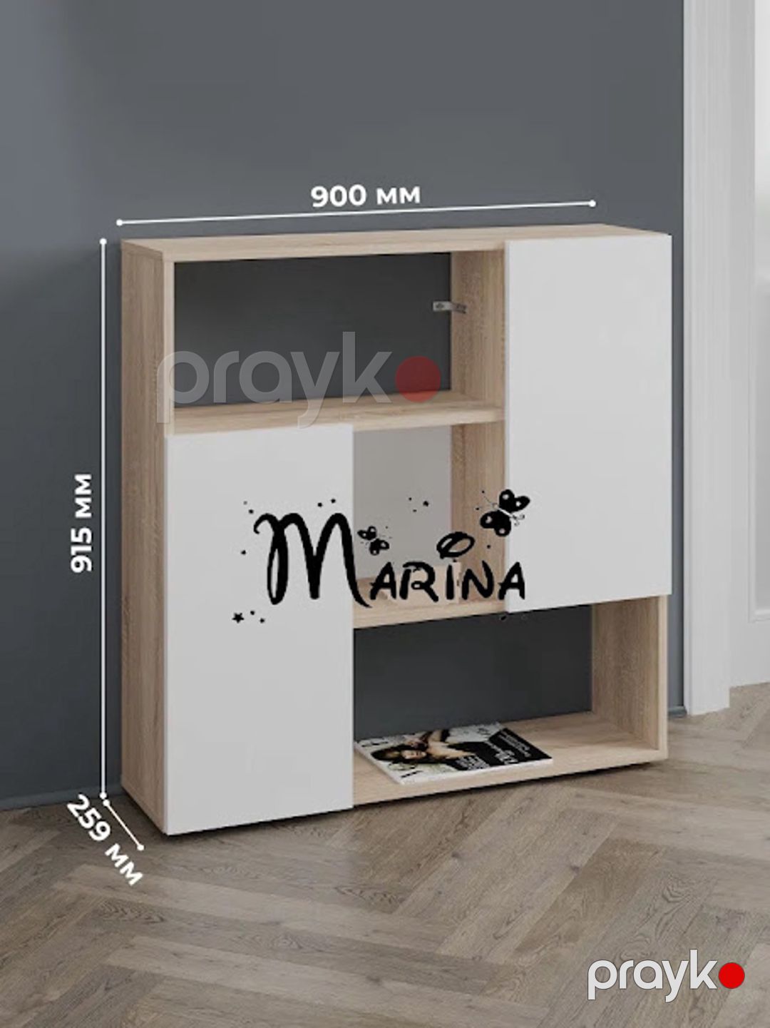 Stellaj Letta 3563_M25BrillMix, Ldsp, 91.5x25.9x90 sm, bej — Mallar, Bakı (3)