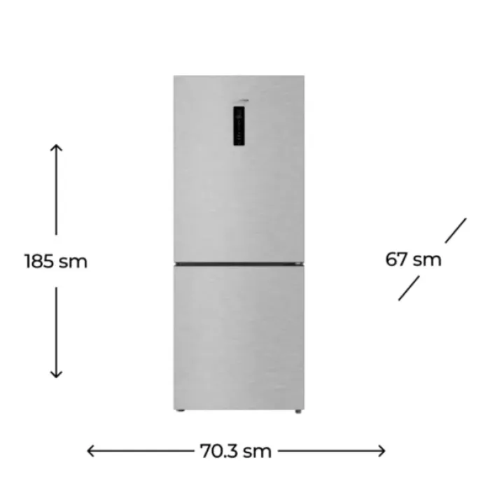 Hoffmann NF-785X Soyuducu 518L No Frost Inverter — Soyuducular, Bakı (3)