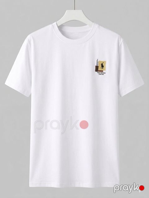 Kişilər üçün futbolka J-41, ağ, pambıq, ölçü XL — Bakı