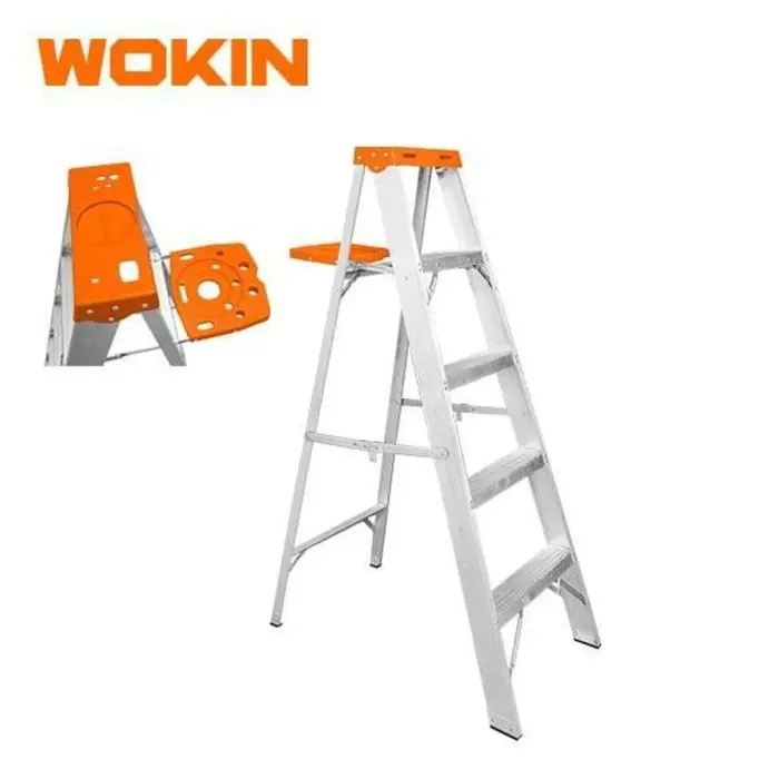 Wokın Alüminium A Tipi Nərdivan 2×5 – Yüngül, Qatlana Bilən və Dayanıqlı — Bakı