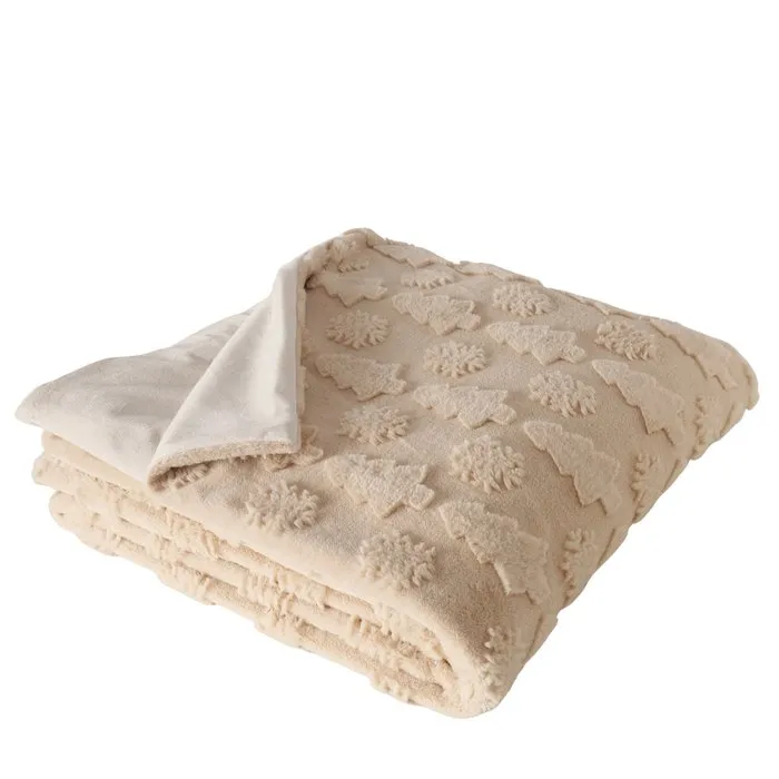 Yataq örtüyü Boltze Naina Yeni il 150x200 sm, Beige (2062941) — Bakı