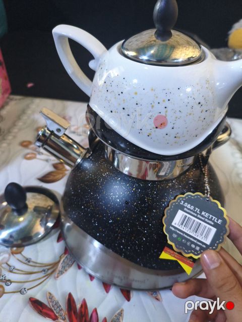 Çay dəsti, rəng - Qara, Keramika — Digah