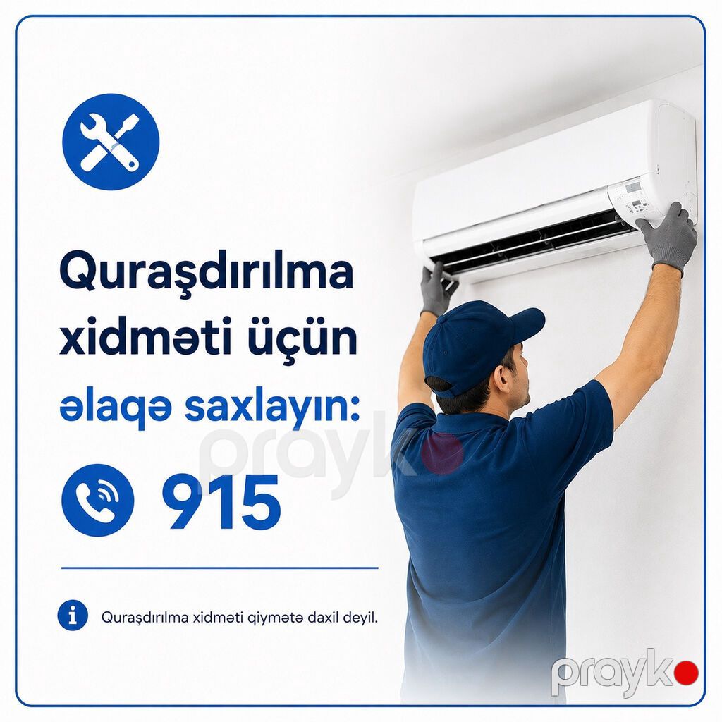 9056 Məhsulun adı: Kondisioner Yoshiro YAC-S12OT0B KIT 12000 BTU — Kondisioner və split-sistemlər, Bakı (2)