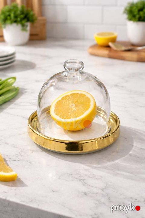 Limon qabı 8046898, şüşə, qapaqlı, şəffaf — Bakı