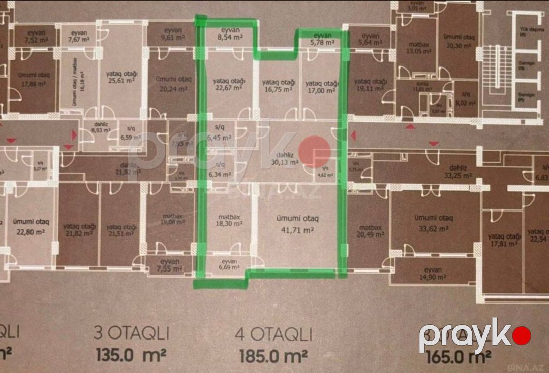 Satılır 4 otaqlı yeni tikili 185 m² — Mənzil, Bakı (5)