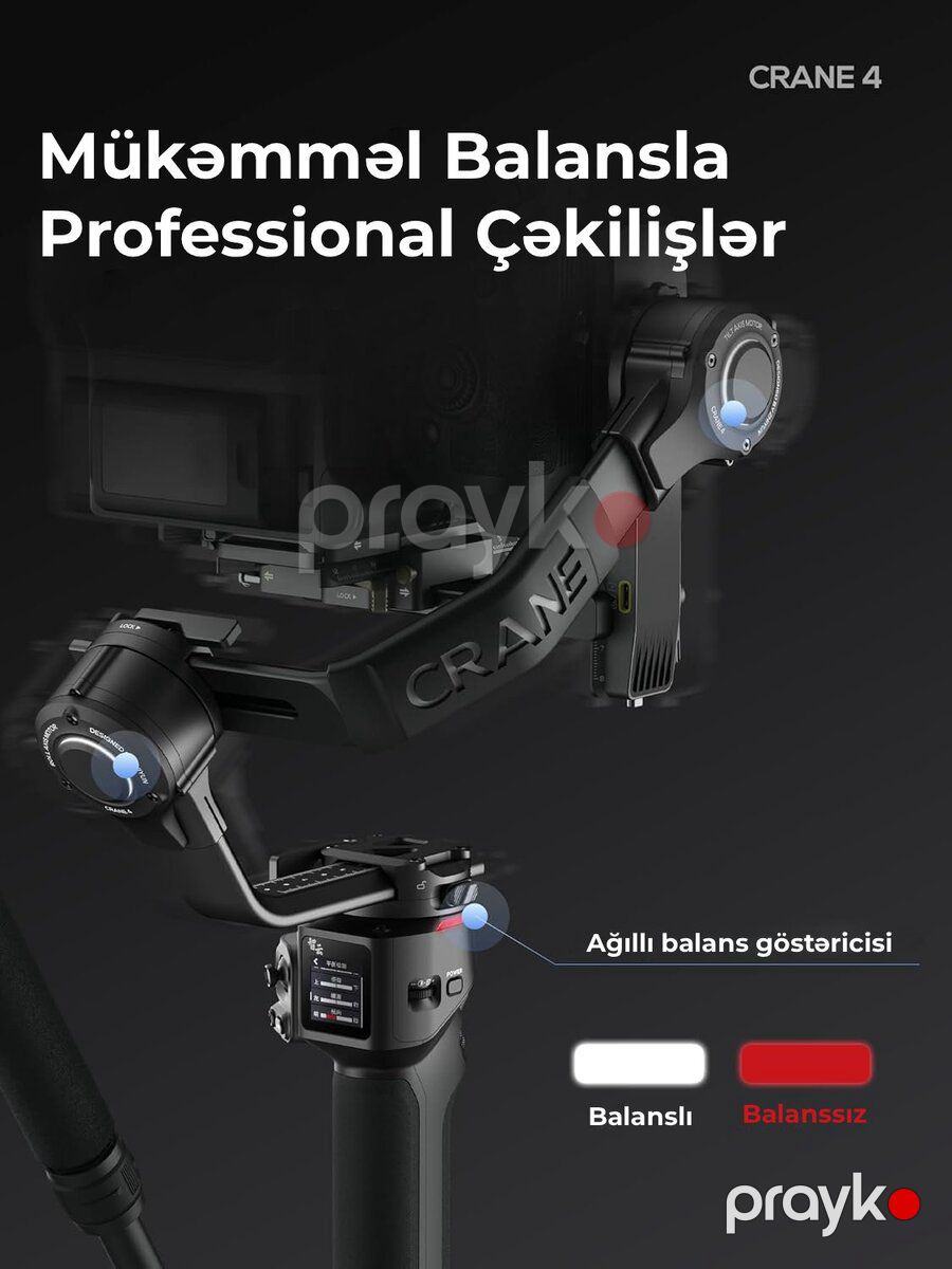 Zhıyun Crane 4 Combo — Foto və video texnikası, Bakı (5)