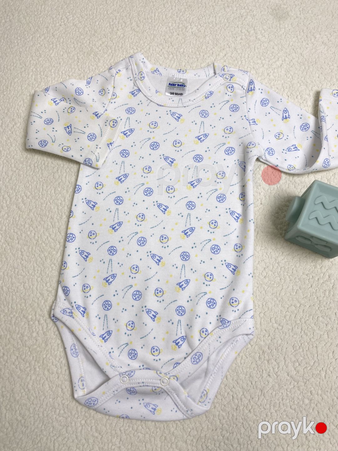 Bodi 4117, ağ, pambıq, ölçü 3-6 ay — Mallar, Bakı (2)