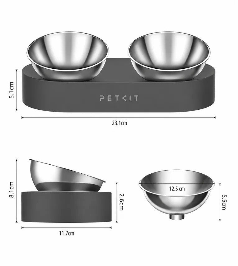 Petkit Fresh Nano Metal Adjustable Double Bowls — Mallar, Bakı (4)