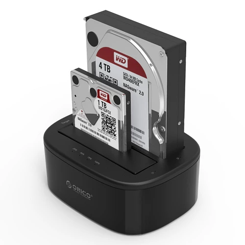 Orico 6228US3-C-EU-BK-BP 2.5/3.5 2-Bay 1 to 1 Clone Hard Drive Dock — Xarici diskləri və fləş-yaddaşlar, Bakı (2)