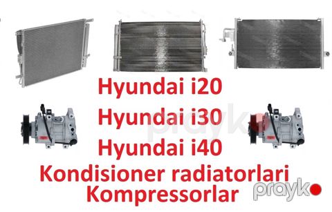 "Hyundai i20/i30/i40" kondisioner radiatorları və kompressorları — Bakı