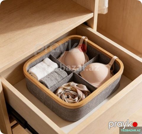 Bambuk Kənarlı Keçə Organizer — Bakı