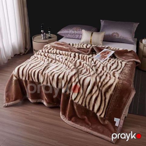 Örtük-şal Arya SHA-00006020, 200x230 sm, ikinəfərlik, bambuk, rəngbərəng — Bakı