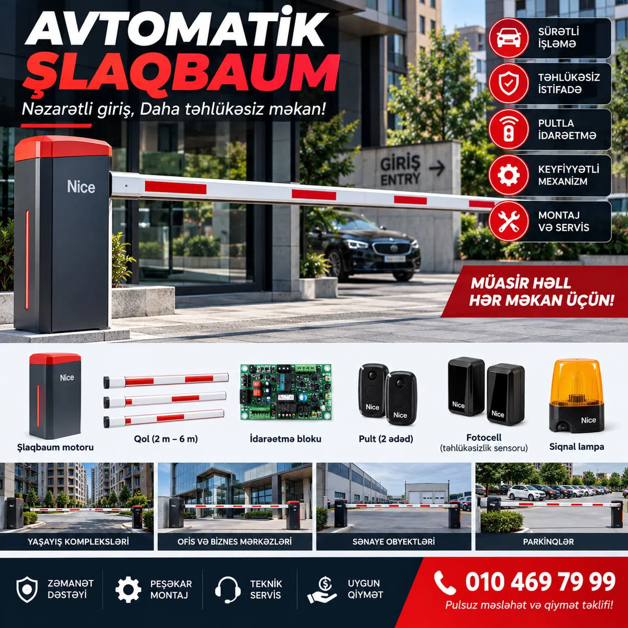 Şlaqbaum Nice avtomatik — Bakı