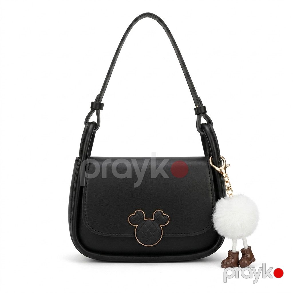 Mickey Dizaynlı Qadın Çantası - Qara — Mallar, Bakı (2)