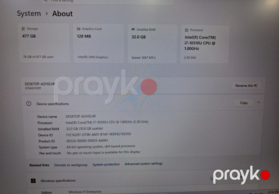 Noutbuk Lenovo Thinkpad T15 — Noutbuklar, Bakı (2)