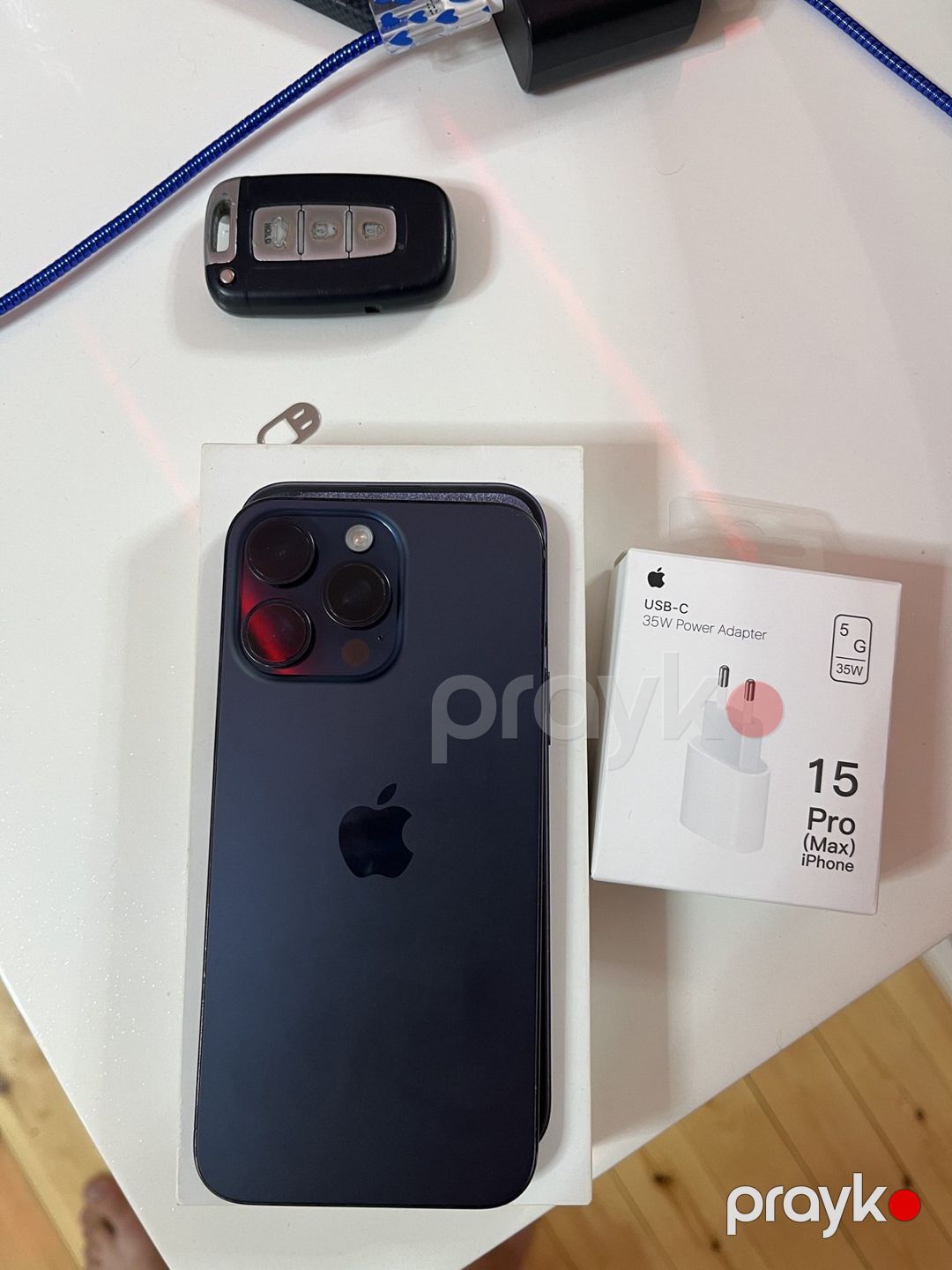 Apple iPhone 15 Pro Max Blue Titanium 256GB/8GB — Smartfonlar, İsmayıllı (2)