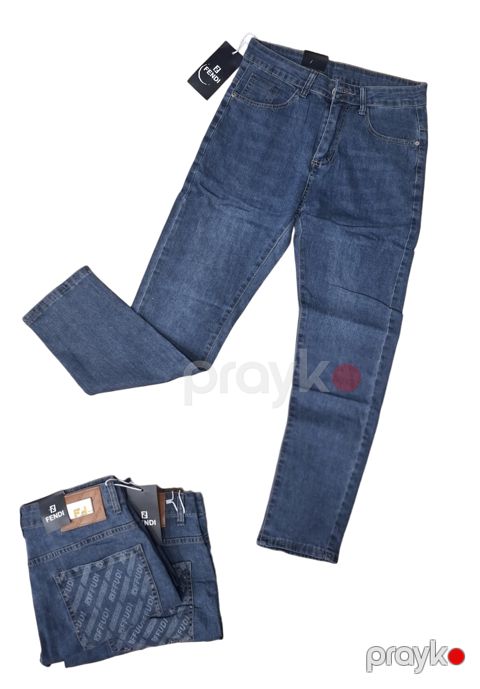 Kişilər üçün dar cins 9283, göy, pambıq, ölçü 30 — Bakı