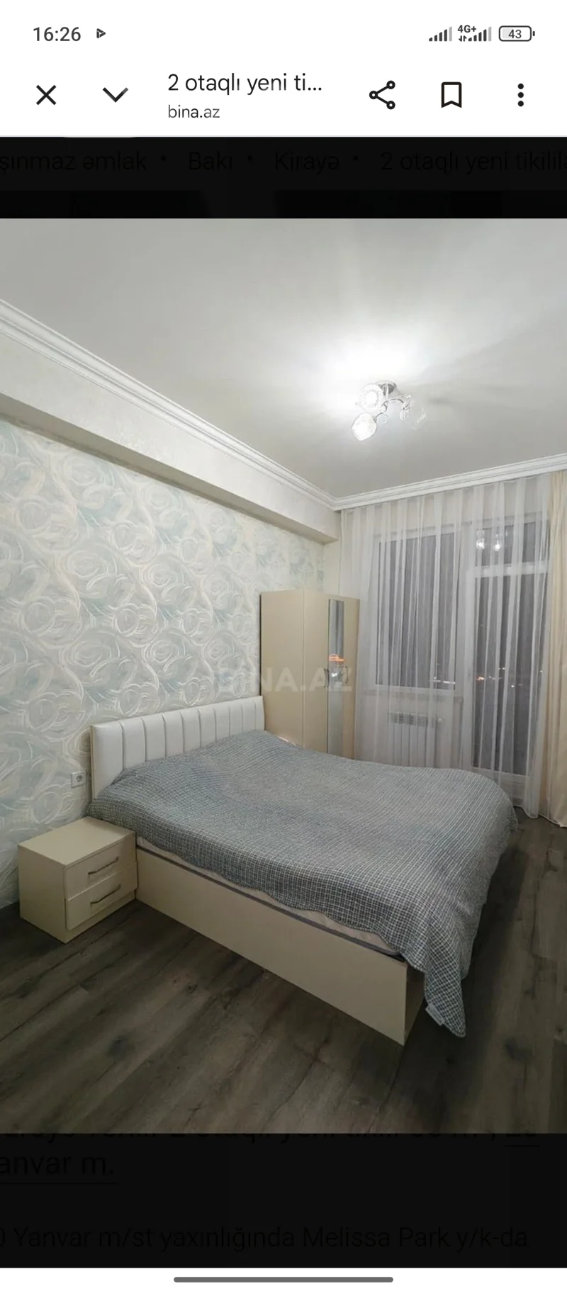 2 otaqlı mənzil, 55 m², 20 yanvar — kirayə — Mənzil, Bakı (6)