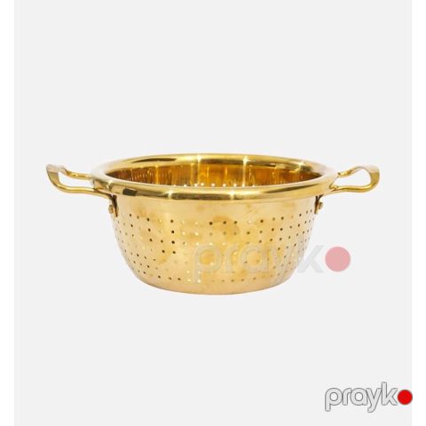 Süzgəc paslanmayan polad, qalın, qızılı, 30 sm - prmt_1030 — Bakı