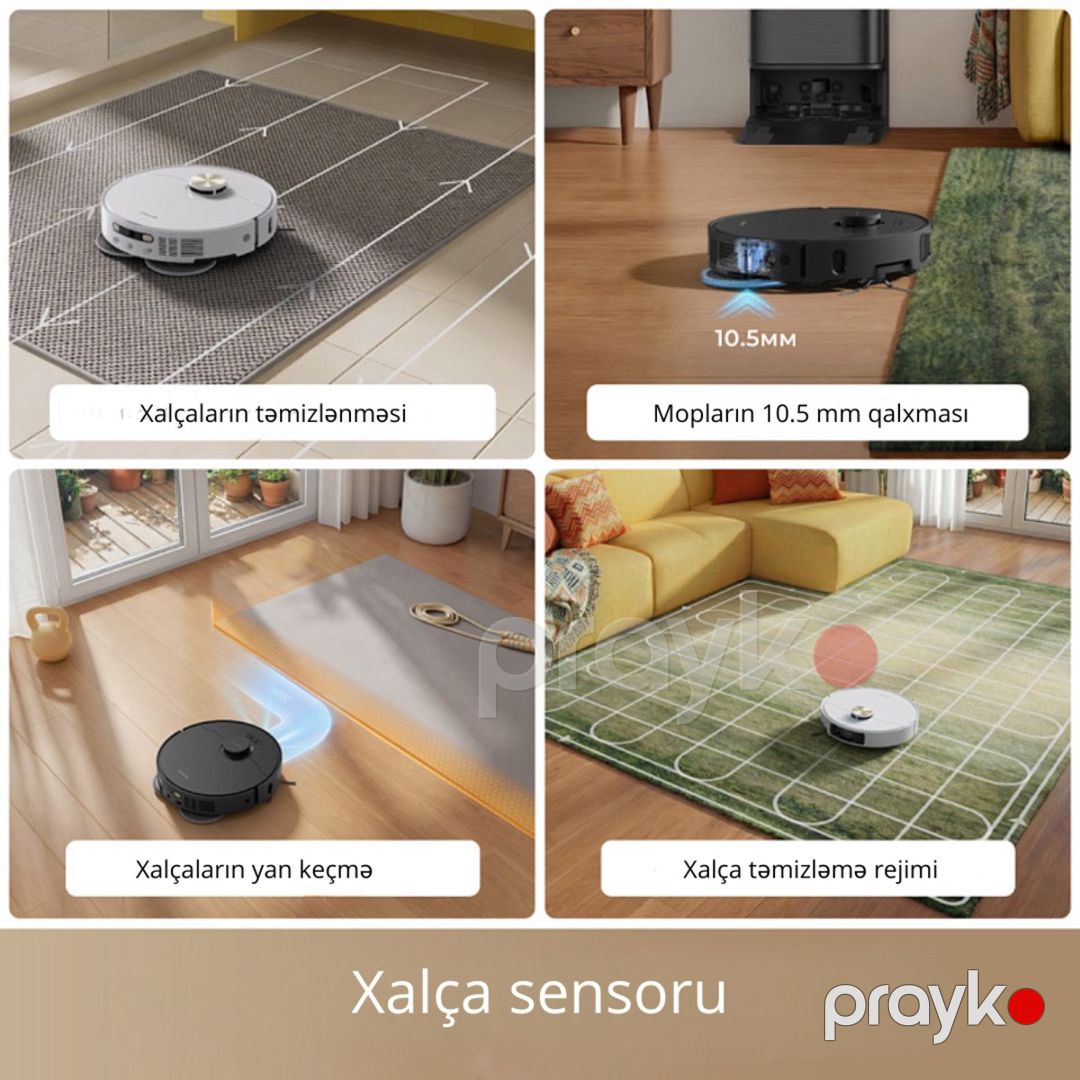 Robot-tozsoran Dreame L50 Ultra AE Qara — Ev texnikası, Bakı (5)
